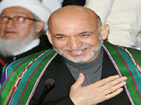 حامد کرزی رئیس جمهور افغانستان اعلام شد