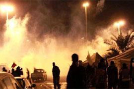 نظامیان آل خلیفه به عزاداران حسینی در بحرین یورش بردند