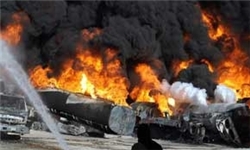 9 تانکر سوخت متعلق به نیروهای ناتو در پاکستان به آتش کشیده شد