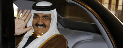 Qatar emir suggests sending Arab troops to Syria