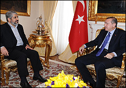 خالد مشعل با رجب طیب اردوغان دیدار و گفتگو کرد