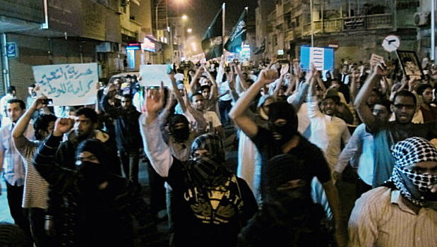 تظاهرات عليه آل خليفه و اشغالگران سعودي همچنان ادامه دارد