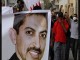 فعالان سیاسی در حمایت از عبدالهادی خواجه در برابر دفتر سازمان ملل تجمع کردند