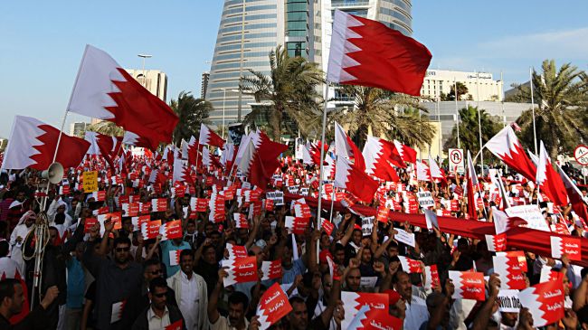 Fired Bahraini workers rally to demand job reinstatement