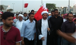 مردم بحرین درمنطقه‏ی "المقشع" تجمع می کنند