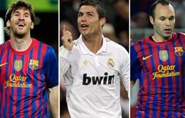 رونالدو، مسی و اینیستا، نامزدهای نهایی کسب عنوان بهترین بازیکن فوتبال جهان