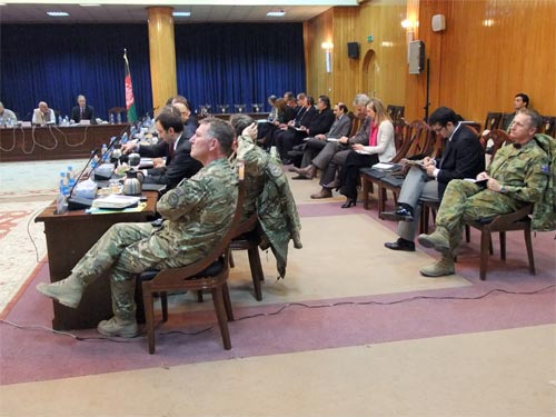 نشست کمیسیون پروسه انتقال مسئولیت‌های امنیتی از نیروهای خارجی به نیروهای افغان