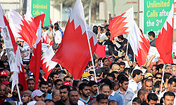 حمله نظامیان آل خلیفه به تظاهرات مردم روستای العکر  بحرین
