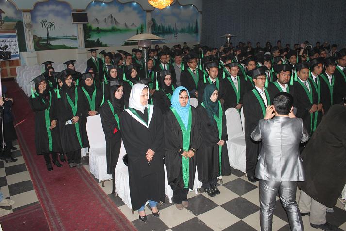 فراغت ۱۷۰ دانشجو از یک مؤسسه تحصیلی خصوصی در کابل