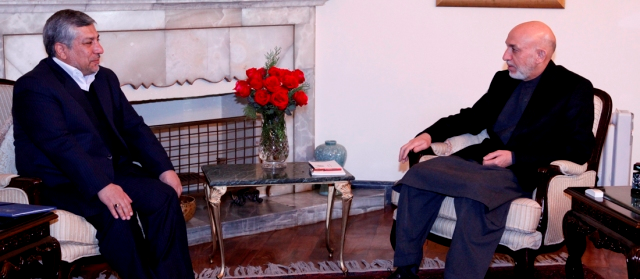 در دیدار رئیس جمهور کرزی و وزیر انرژی ایران بر گسترش روابط دو جانبه تاکید شد