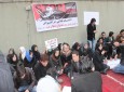 تحصن و اعتصاب غذای فعالان مدنی در اعتراض به کشتار شیعیان پاکستان، در مقابل دفتر سیاسی سازمان ملل در کابل(یوناما)  