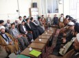 دیدار جمعی از علمای فعال عضو مرکزتبیان- با سید عیسی حسینی مزاری در سالن جلسات دفترنمایندگی مشهدمقدس  