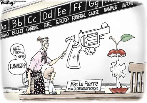 کاریکاتور داریل کیگل - خواندن، نوشتن و اسلحه