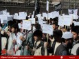 تظاهرات دانشجویان کابل در مخالفت با قانون منع خشونت علیه زنان  