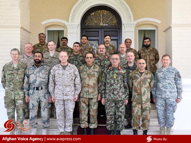فرماندهان نظامی پاکستان، افغانستان و امریکا بر روی مسائل مرزی تبادل نظر کردند