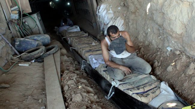 اردوی ملی مصر، نود درصد تونل‌های غزه را نابود کرده است