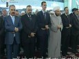 نماز عید فطر در دمشق با حضور بشار اسد برگزار شد