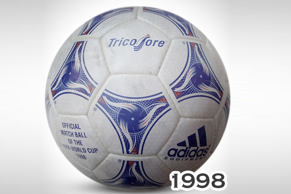 این هم توپ جام جهانی 1998 فرانسه. تیم ایران در این جام حضور داشت و فرانسه با غلبه بر برزیل اول شد