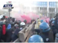 تظاهرات دانشجویان در میلان به خشونت کشیده شد
