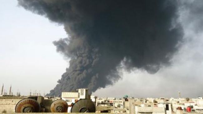 شورشیان یک خط لوله گاز را در نزدیکی دمشق منفجر کردند