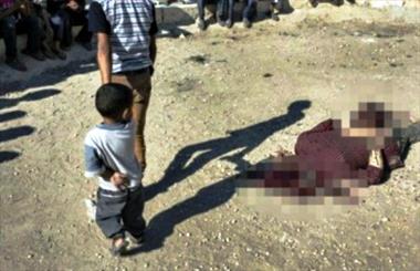 ناله‎های غم‌انگیز کودک سوری پیش از اعدام