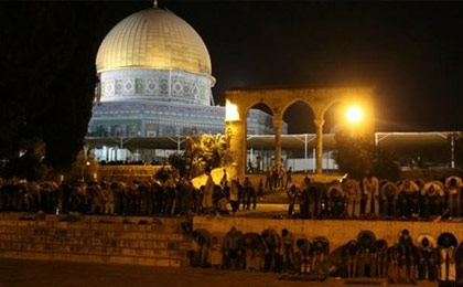 تحصن فلسطینیان در مسجد الاقصی