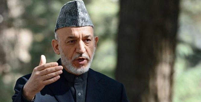 Karzai in Colombo on March 5