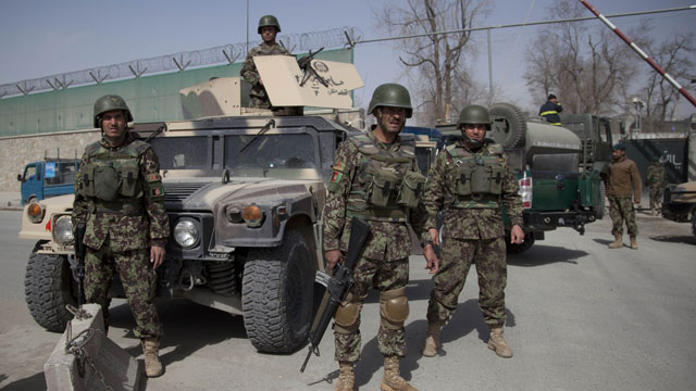 2 Afghan soldiers killed in bomb attacks