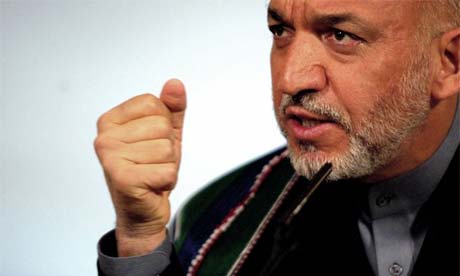 Hamid Karzai says Afghan war not fought in his country
