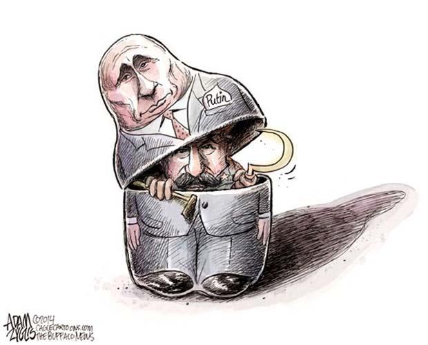 کاریکاتور آدام زیگلس - پوتین میراث دار شوروی سابق