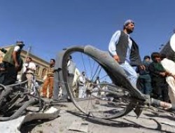 Bicycle bomb kills 2 Afghans, wounds 10