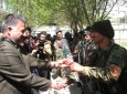 قدردانی از نیروهای امنیتی بلخ با اهدای گل و لوح تقدیر