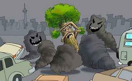 آلودگی هوای شهر و نابودی محیط زیست