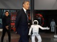 توپ بازی ربات جاپانی با اوباما