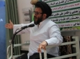 آقای حسینی مزاری درحال سخنرانی درمراسم هفتم مرحوم مفور سید محمدباقر هاشمی، در مشهد مقدس