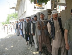 شور و شوق مردم در جریان انتخابات ریاست جمهوری در غرب کابل
