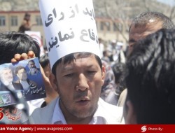 راهپیمایی  در نقاط مختلف شهر کابل  در اعتراض به تقلب در انتخابات