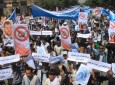 راهپیمایی شهروندان کابل در اعتراض به تقلب در انتخابات  