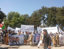 هزاران تن از هواداران داکتر عبدالله  در هرات تظاهرات کردند