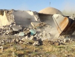 تخریب حسینیه ها و زیارتگاه ها در ولایت نینوا توسط داعش