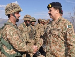 ابراز رضایتمندی فرمانده کل ارتش پاکستان از دستاور های اخیر