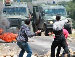 درگیری ها در کرانه باختری بعد از نماز عید فطر