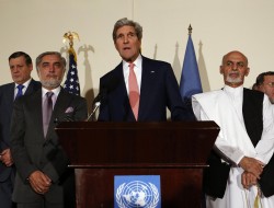 تلاش جان کری برای برای تشکیل حکومت وحدت ملی در افغانستان