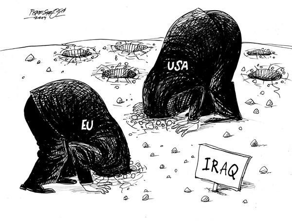 عراق و واکنش امریکا و اروپا