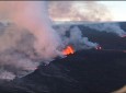 ادامه فوران گدازه های آتشفشانی در ایسلند