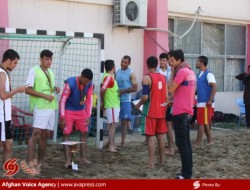 مسابقات هندبال ساحلی با پیروزی تیم رحمان بابا خاتمه یافت