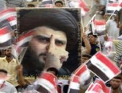 تظاهرات حامیان مقتدی صدر در مخالفت با ورود مجدد اشغالگران به عراق