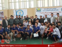 پیروزی تیم والیبال دانشگاه تعلیم و تربیه کابل در مقابل قومندانی تعلیم و تربیه پولیس
