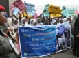 مسلمانان نیجریا علیه ممنوعیت حجاب در لاگوس تظاهرات کردند