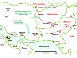 آغاز پروژه اعمار خطوط لوله های گاز ترکمنستان ، هند ، افغانستان ، پاکستان